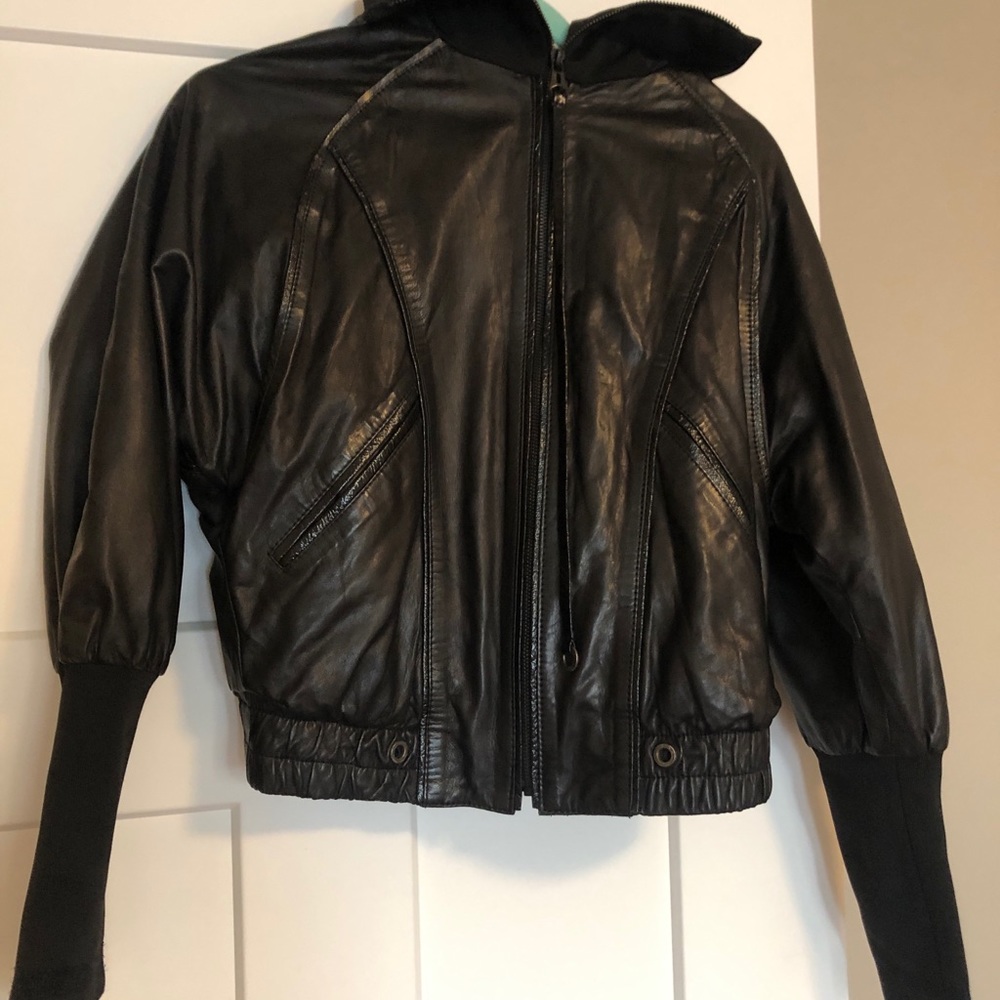 Gorgeous Diesel super soft lamb leather bomber style jacket!